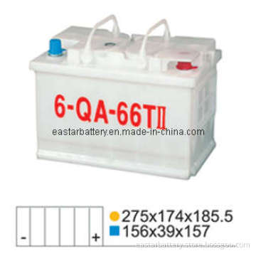 DIN66 DIN Standard- Dry Charged Car Battery 12V 66ah